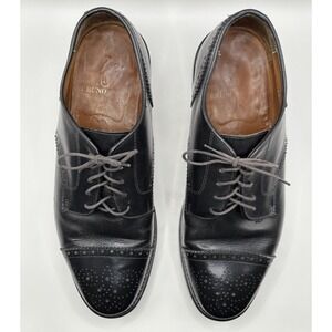 Bruno Magli PLATINUM Black Leather Oxford Goodyear Welt Dress Shoes 8.5